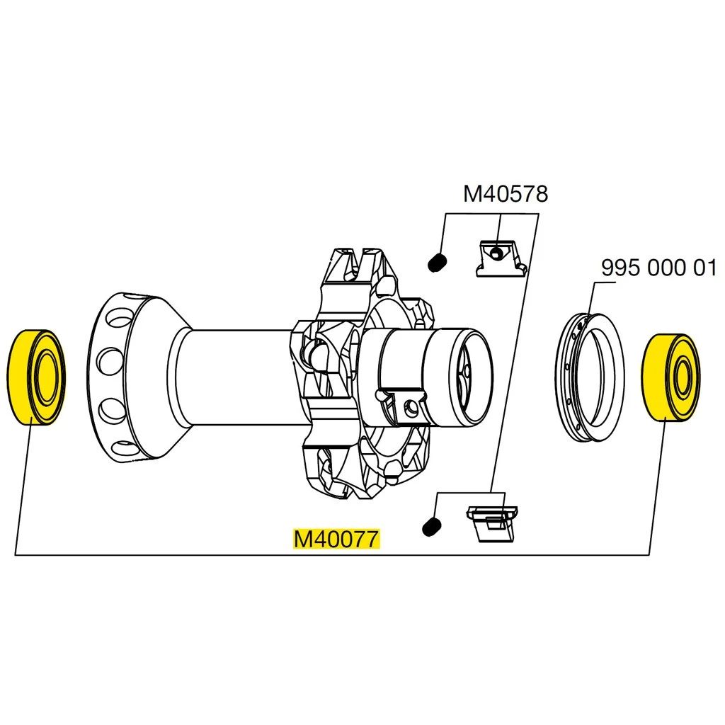 Mavic Hub Bearings For Rear Wheels 608 + 6901 - 8x22x7mm + 12x24x6mm - M40077 2 Mavic Hub Bearings For Rear Wheels 608 + 6901 - 8x22x7mm + 12x24x6mm - M40077 - Image 2