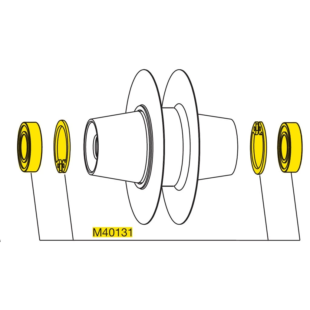 Mavic IO Track Front Wheel Hub Bearings - M40131 2 Mavic IO Track Front Wheel Hub Bearings - M40131 - Image 2
