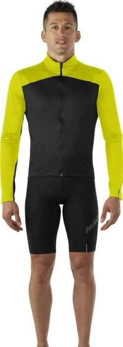 Mavic Cosmic Thermo Long Sleeve Jersey Black / Yellow