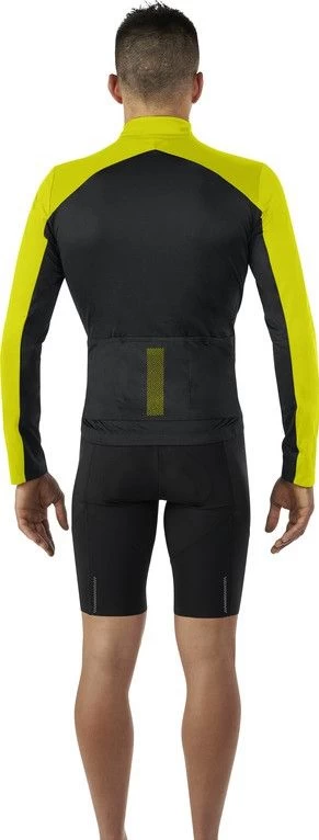 Mavic Cosmic Thermo Long Sleeve Jersey Black / Yellow 2 Mavic Cosmic Thermo Long Sleeve Jersey Black / Yellow - Image 2