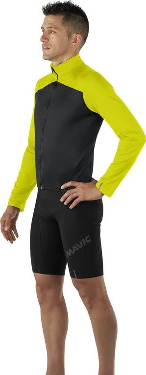 Mavic Cosmic Thermo Long Sleeve Jersey Black / Yellow 3 Mavic Cosmic Thermo Long Sleeve Jersey Black / Yellow - Image 3