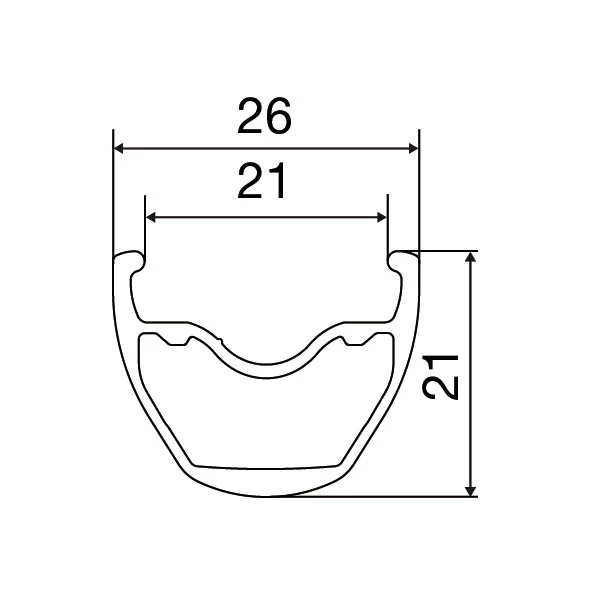 Mavic Crossride FTS-X 26 Rear Wheel - 26" | Aluminum | Clincher | 6-Bolt | QR 135 - HG - Black 3 Mavic Crossride FTS-X 26 Rear Wheel - 26" | Aluminum | Clincher | 6-Bolt | QR 135 - HG - Black - Image 3